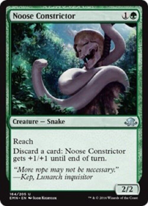 MTG 1x Noose Constrictor Eldritch Moon NM Card Magic the Gathering MTG Pauper