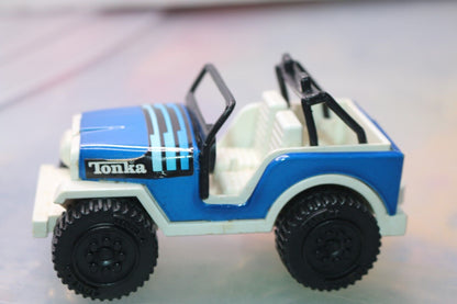 Vintage Tonka Blue Jeep 1979 812892 Metal & Plastic