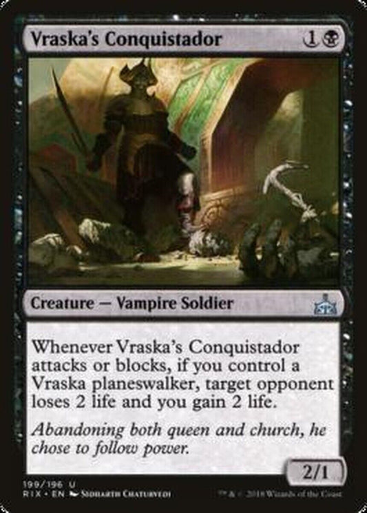 MTG MTG 1x  Vraska's Conquistador Rivals of Ixalan MTG Magic the gatherine card