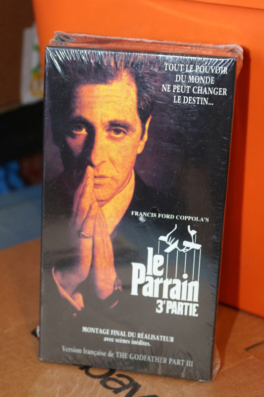 The Godfather Part Iii 3 Vhs Final Director'S Cut With Additional Footage French