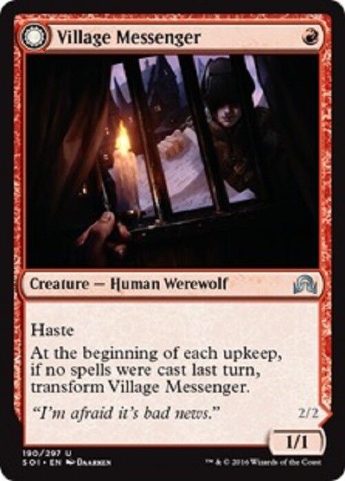 MTG Village Messenger Shadows over Innistrad Card Magic the Gathering
