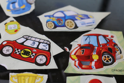 Lot Of Vintage Cars Stickers