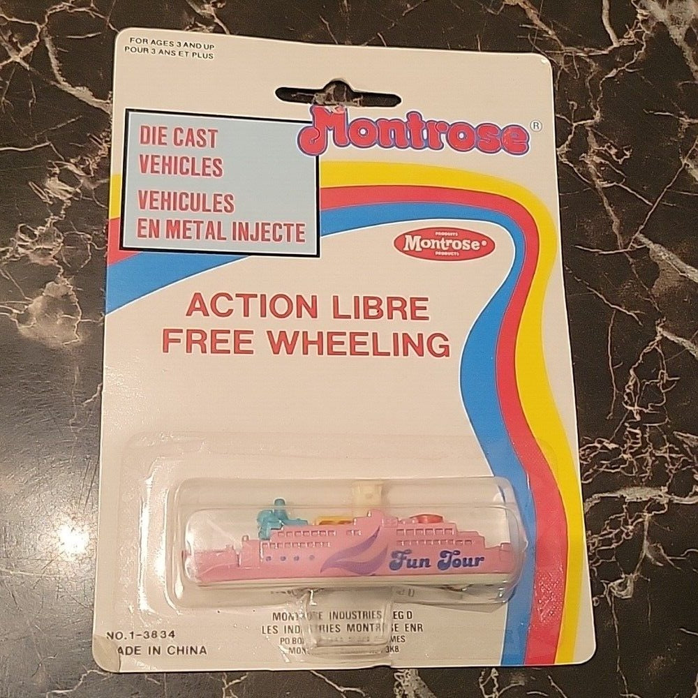 Montrose Action Libre Free Wheeling Fun Tour Die-Cast Vehicles Pink New On Card