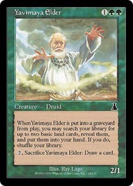 MTG MTG 1x Yavimaya Elder Urza's Destiny  Card Magic The Gathering pauper