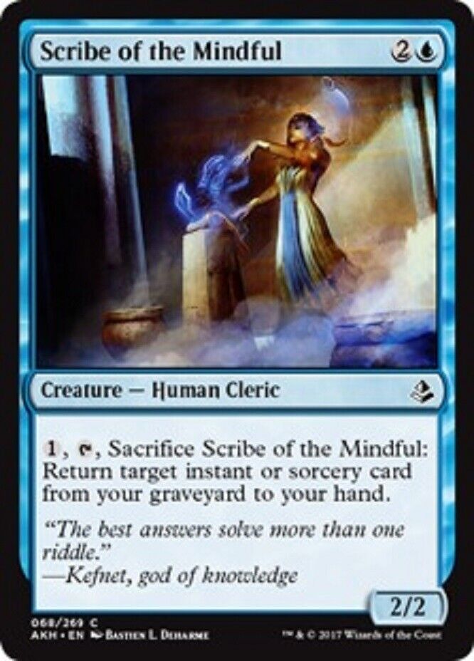 MTG MTG 4x   Scribe of the Mindful  Amonkhet  cards Magic The Gathering