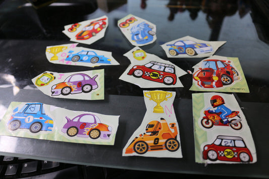 Lot Of Vintage Cars Stickers