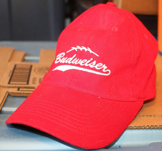 Nfl Bud Budweiser Beer Red Hat Cap Adjustable Rare One Size Men'S Adulte