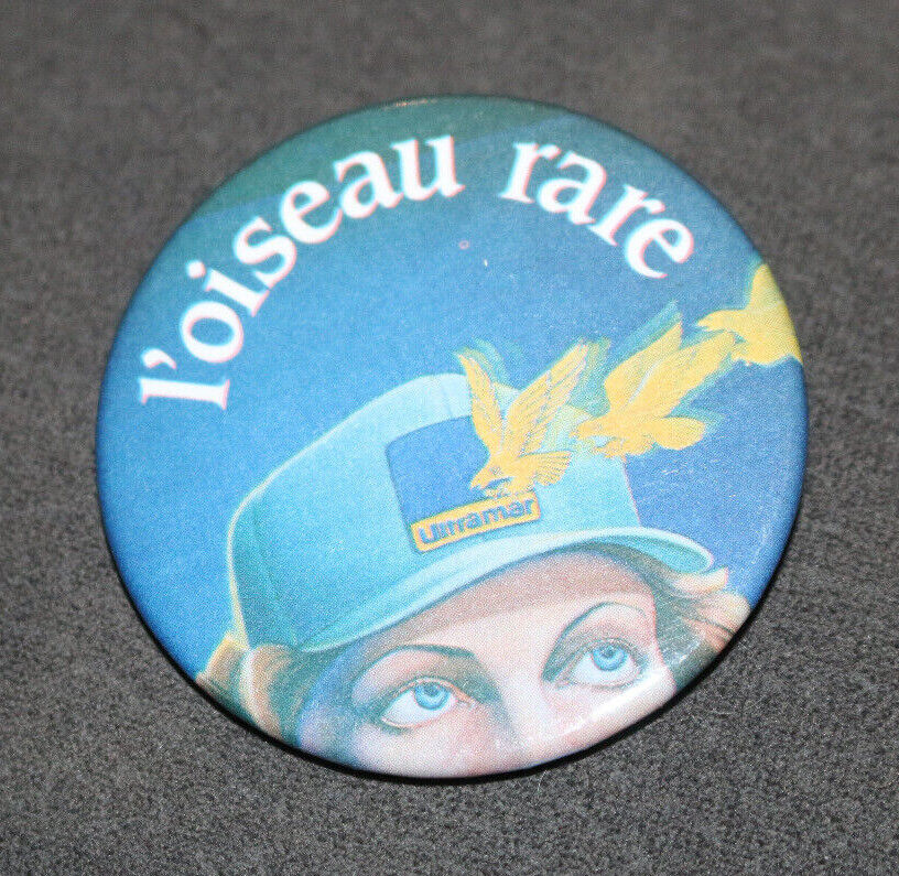 L'Oiseau Rare Ultramar Gasstationquébec Buttons Pin Back Macaron Vintage Canada