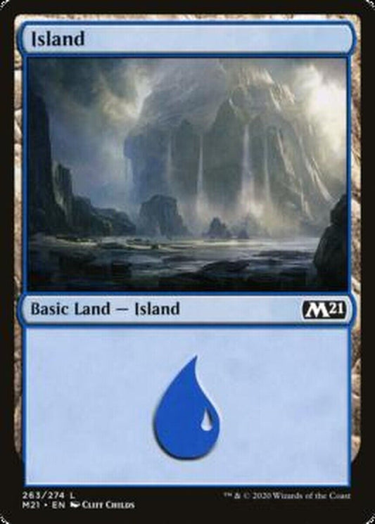 MTG MTG 4x  Island (263) Core Set 2021 MTG Magic cards