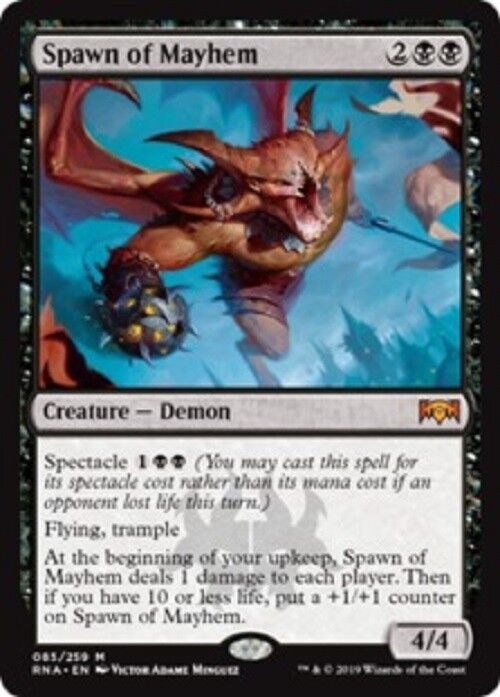 MTG 1x Spawn of Mayhem Ravnica Allegiance Unplayed NM k Card