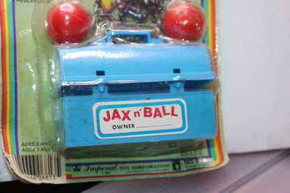 Vintage Imperial Jax n'Ball Case Mini Play Set Toy Jax & Ball With Tool Case Fun