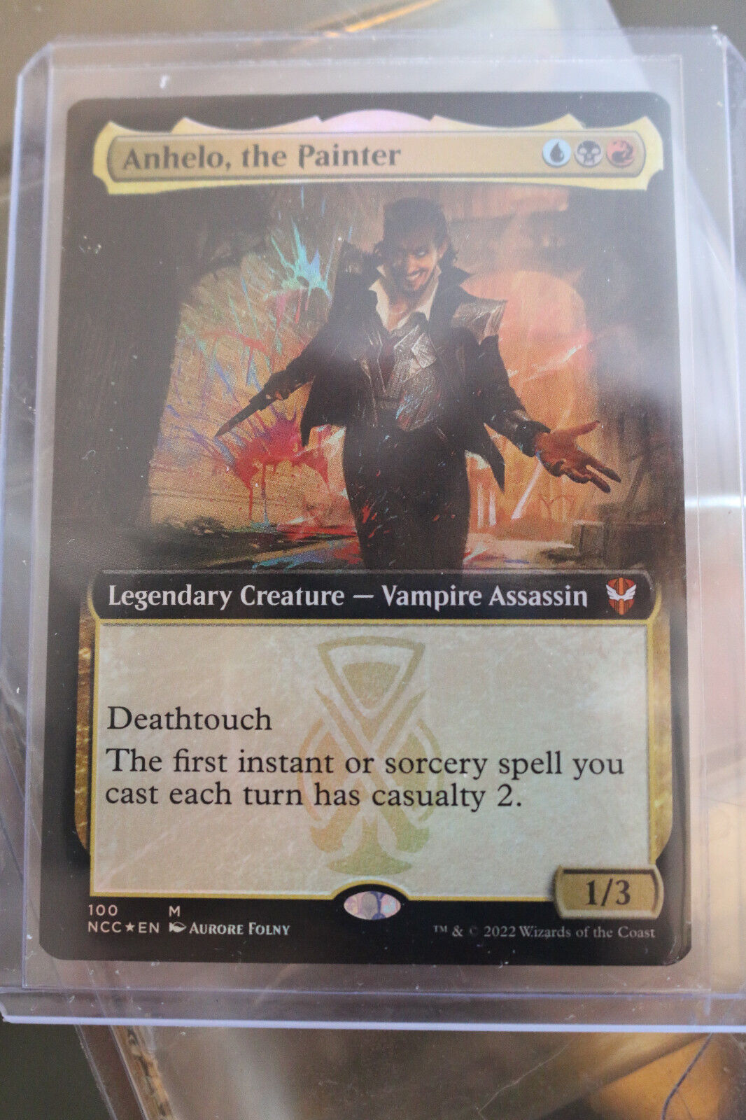 MTG MTG x1 Anhelo, the Painter Extended Foil Streets of New Capenna Magic gatheri