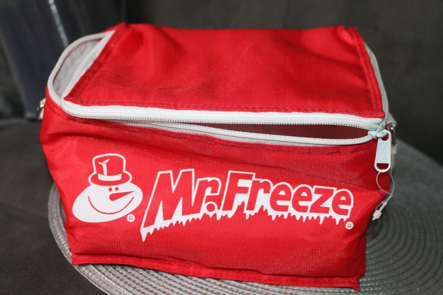 Vintage Mr Freeze, Freezies Iced Pops Ice Pack Cooler Beer Holder Lunch Box Vtg