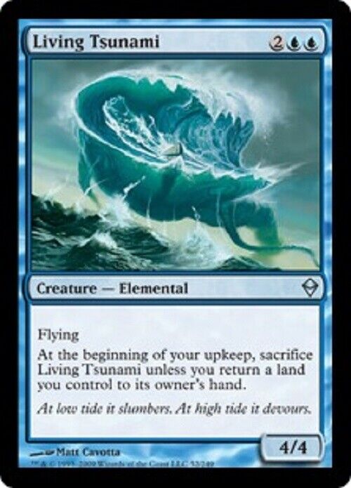 MTG MTG 1x  Living Tsunami ZEN Zendikar  Card Magic The Gathering