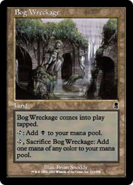 MTG 1x  Bog Wreckage Odyssey card MTG Magic the Gathering