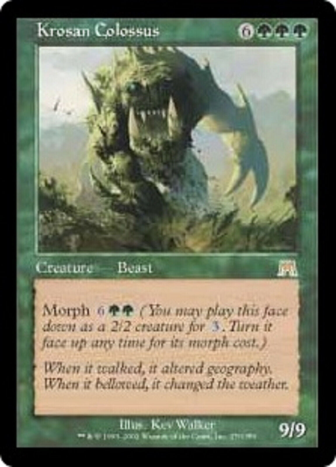 MTG 1x  Krosan Colossus Onslaught card MTG Magic the Gathering