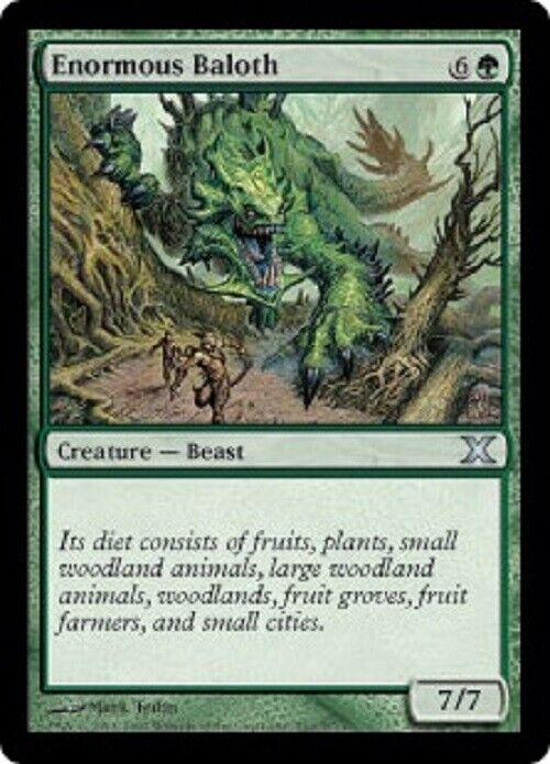 MTG Enormous Baloth 10E Tenth Edition MTG Magic the Gathering card