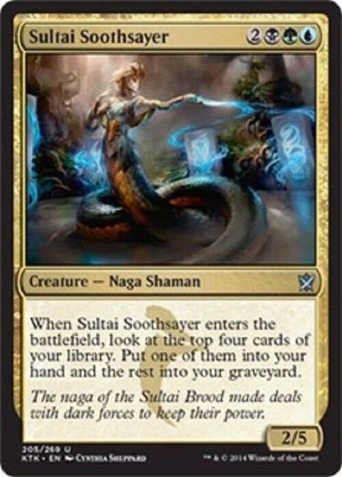 MTG MTG 1x Sultai Soothsayer Khans of Tarkir  card Magic The Gathering