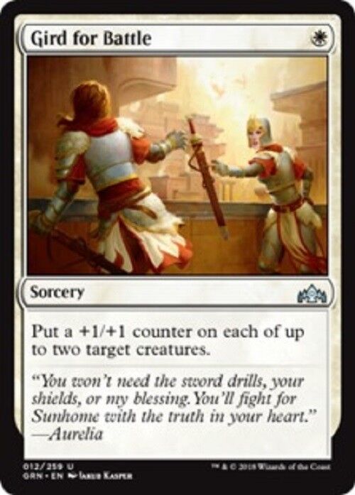 MTG 1x Gird for Battle Guilds of Ravnica Card MTG Commander Pauper