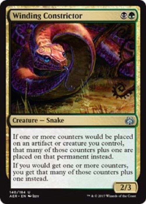 MTG Winding Constrictor Aether Revolt Card Magic the Gathering  MTG Pauper