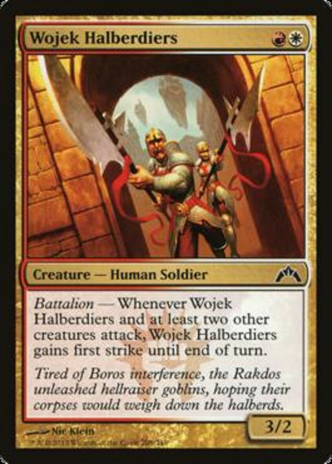 MTG MTG 4x Wojek Halberdiers Gatecrash cards Magic the gathering