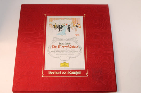 Franz Lehar The Merry Widow/Karajan 2 Lp Box Set Dg Stereo