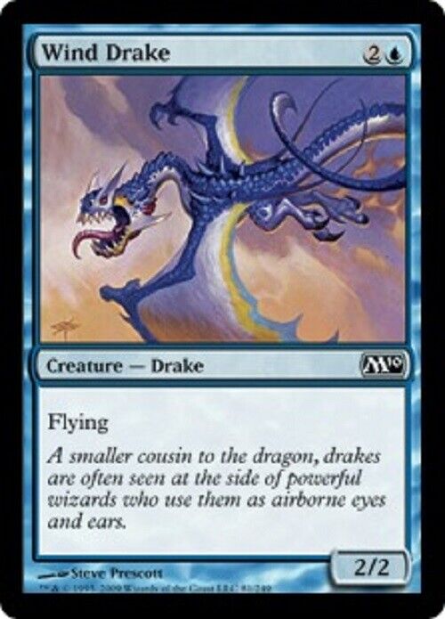 MTG MTG 4x Wind Drake M10 Magic 2010 Card Magic The Gathering Pauper