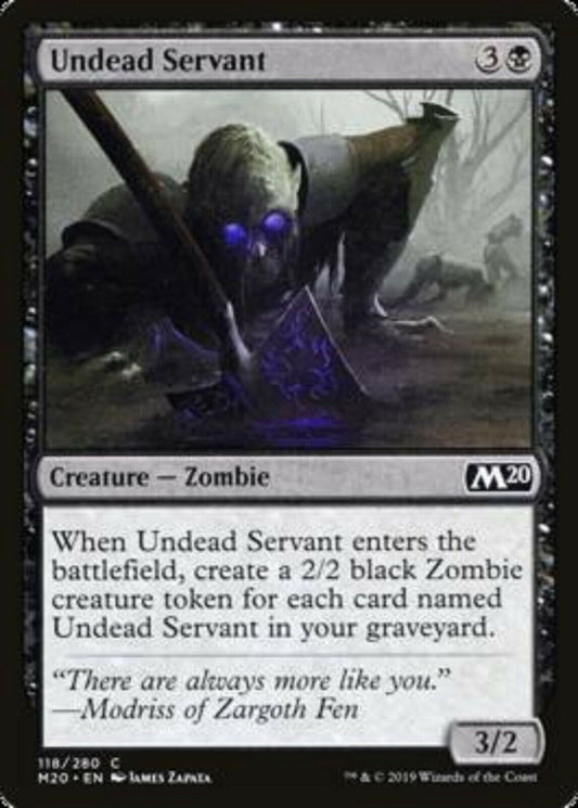 MTG MTG 4x  Undead Servant Core Set 2020 cards Magic The Gathering