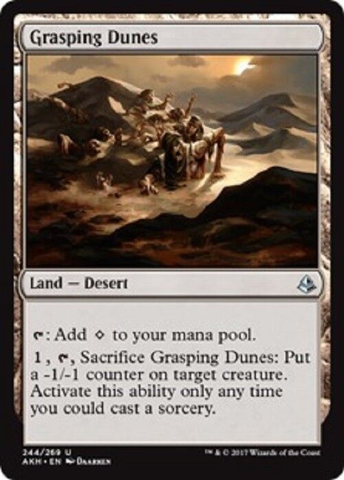 MTG 1x Grasping Dunes Amonkhet NM Magic the Gathering card