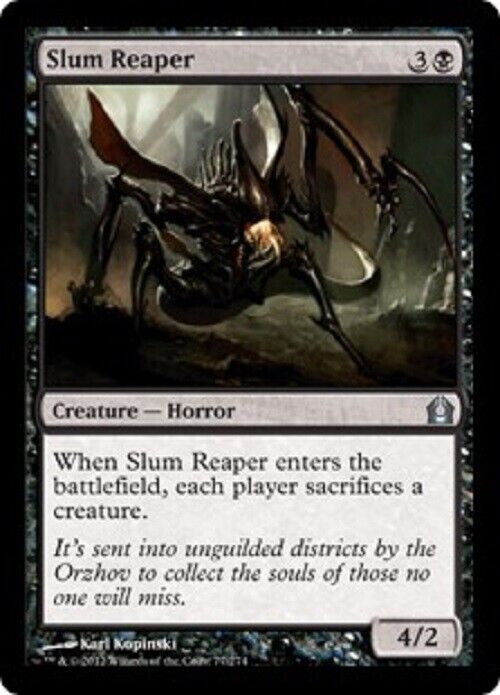 MTG MTG 1x  Slum Reaper RTR Return to Ravnica  card Magic The Gathering