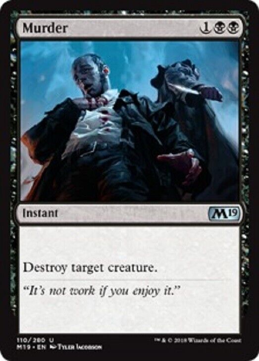 MTG MTG 1x Murder Core Set 2019 Card Magic The Gathering NM