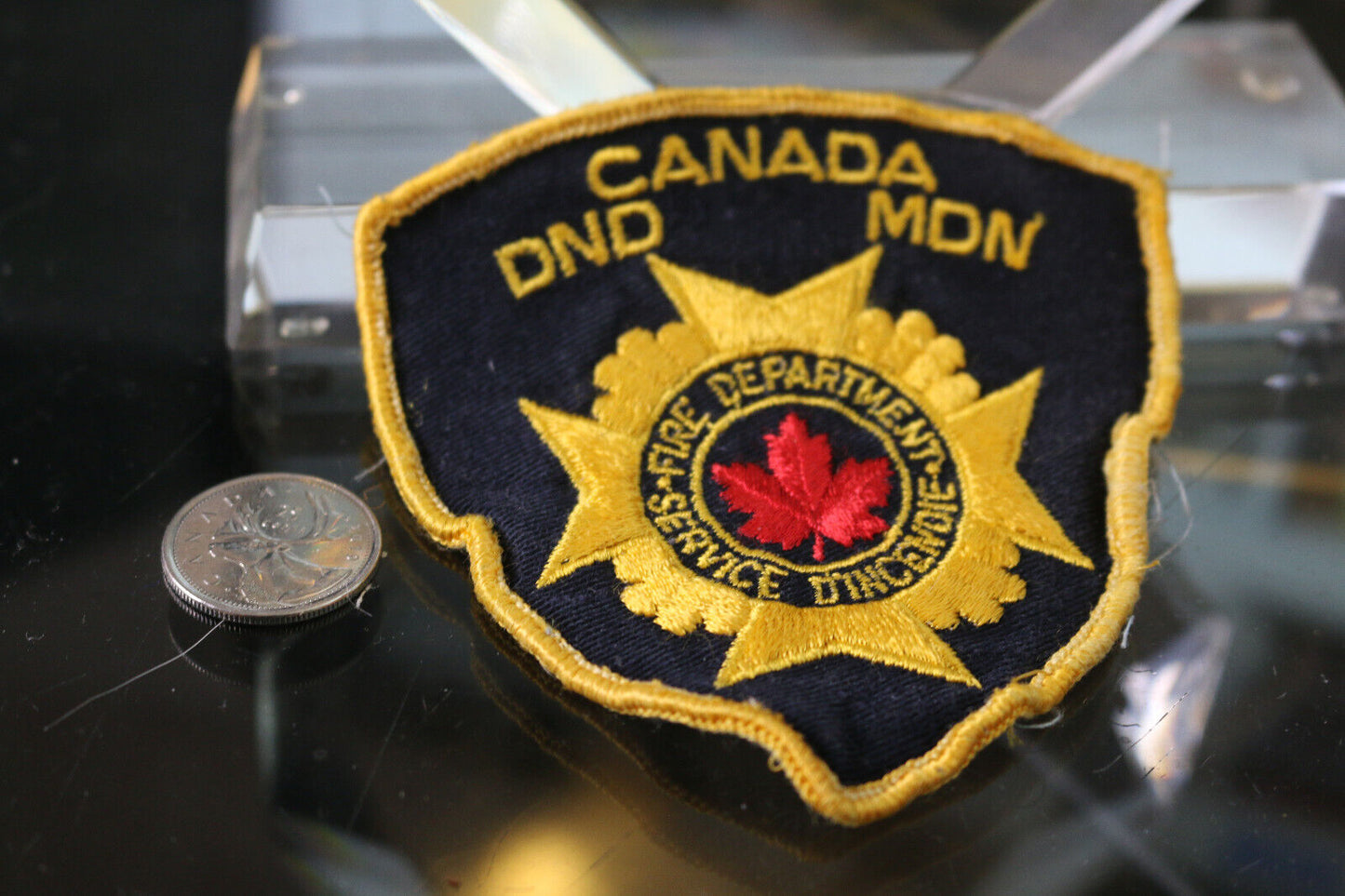 Canada Dnd Mdn Service-Fire Department D'Incendie Québec Souvenir Patch Patches