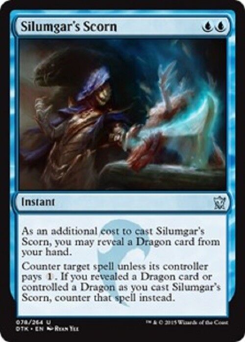 MTG MTG 1x Silumgar's Scorn DTK Dragons of Tarkir card Magic The Gathering NM