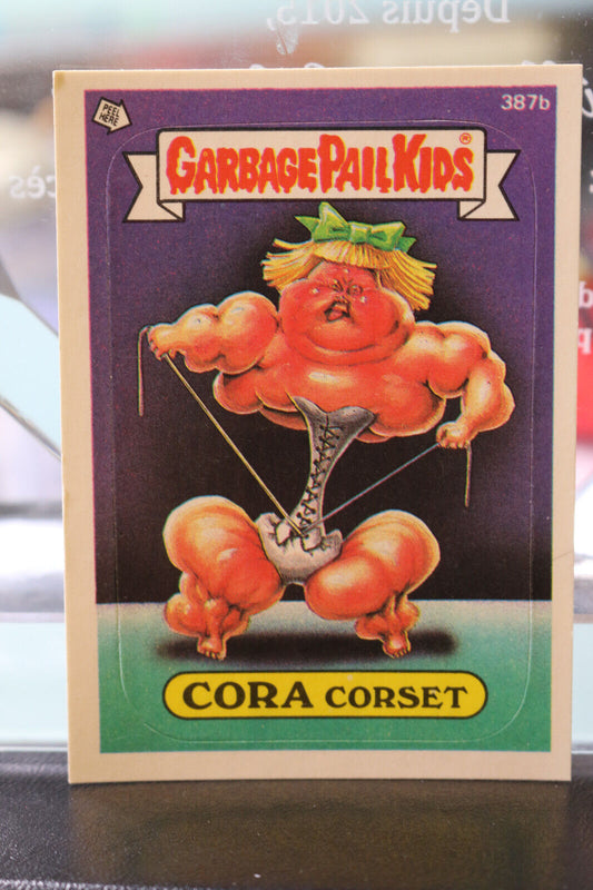 1987 Garbage Pail Kids - Series 10 - 387B Cora Corset  #1