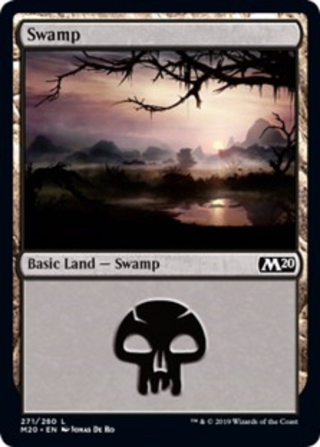 MTG MTG 4x Swamp 271 Land Core Set 2020 cards Magic The Gathering