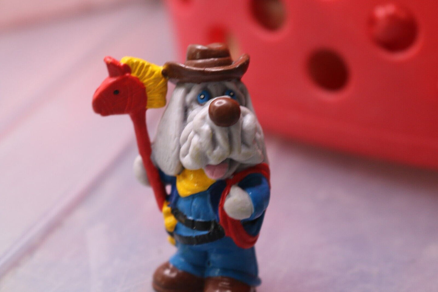 Wrinkles Ganz Bros Pvc Plastic Figure Cowboy Dog 2.5" Toy