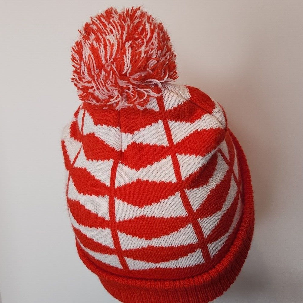 Buweiset Red White Winter Hat