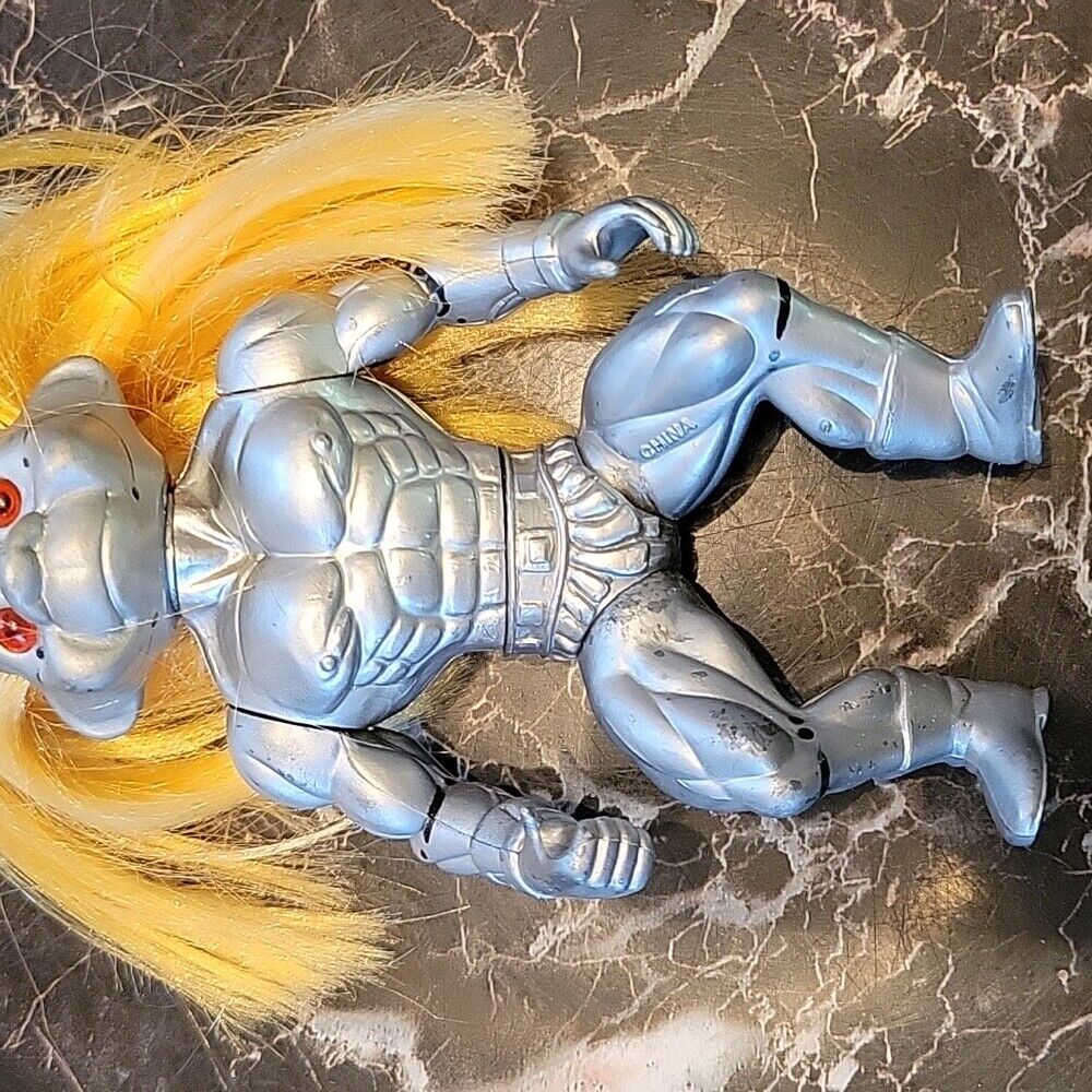 1992 Tnt Toys Troll Force Silver Warrior Action Figure Rare T.N.T. Toy Vintage