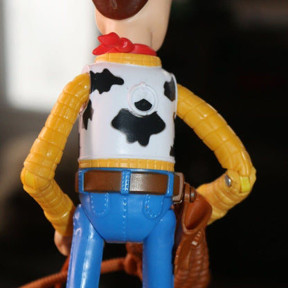 Disney Pixar Mattel Toy Story 4 Fully Posable Woody Figure Toy W/ Lasso + Hat 9”