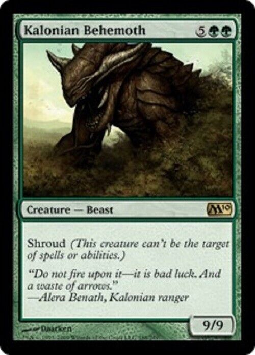 MTG 1x  Kalonian Behemoth FOIL M10 Magic 2010 card Magic the Gathering MTG