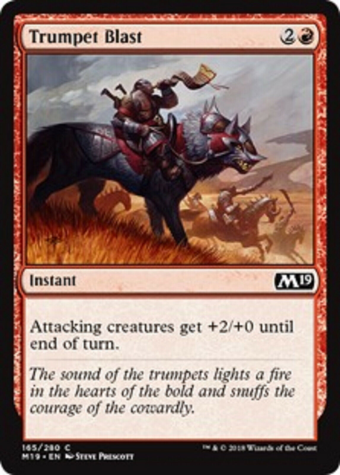 MTG MTG 4x Trumpet Blast Core Set 2019 Card Magic The Gathering