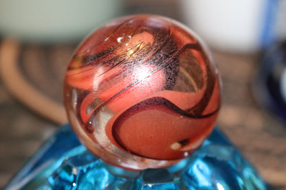 Velliglas Wire Pull Shooter Marble Red Big One. Measures Approx 5Cm 2 Colors.