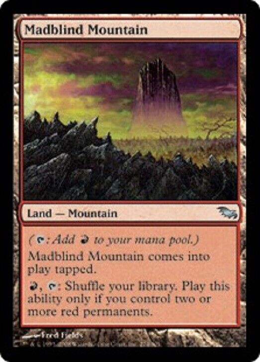 MTG 1x mtg Madblind Mountain Shadowmoor card Magic the Gathering