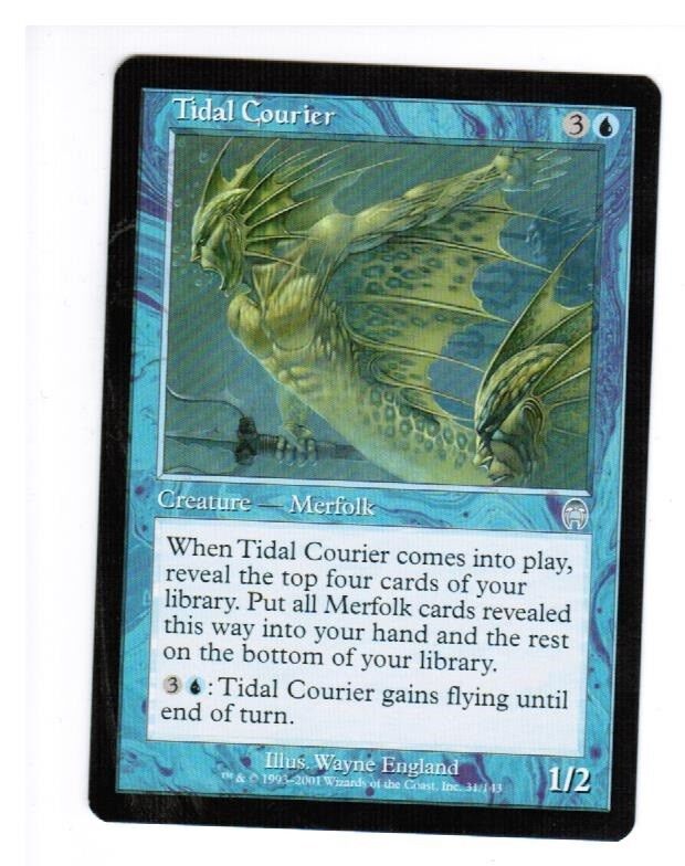 MTG Tidal Courier Merfolk Apocalypse MTG NM Magic the Gathering Commander