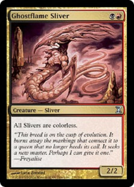 MTG MTG 1x Ghostflame Sliver Time Spiral  Magic The Gathering