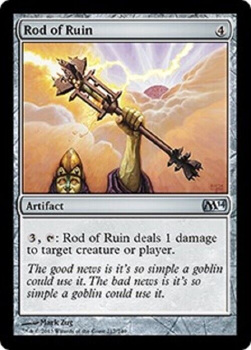 MTG MTG 1x Rod of Ruin M14 Magic 2014 Core Set Cards Magic The Gathering