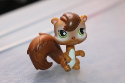 Littlest Pet Shop Squirrel Chipmunk 195 Brown Authentic Lps