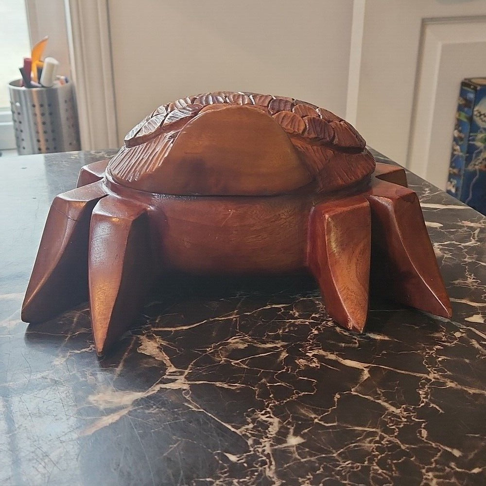 Crab Shape Wooden Box