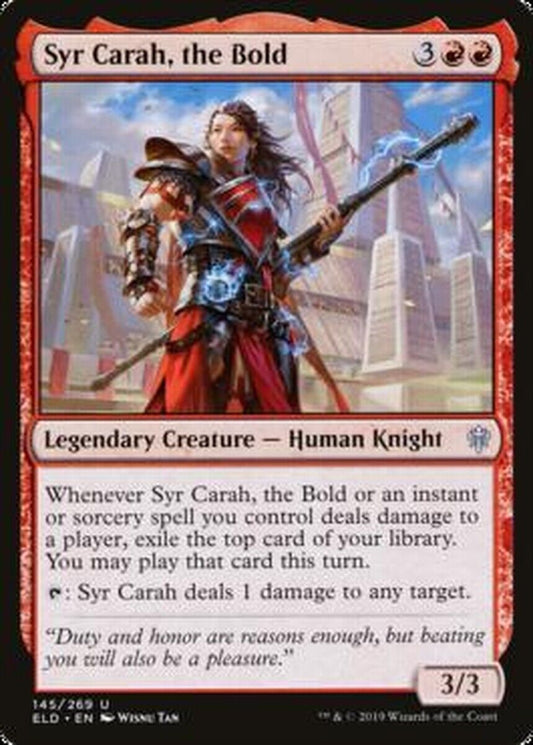 MTG MTG 1x  Syr Carah, the Bold Throne of Eldraine Magic the gatherine card