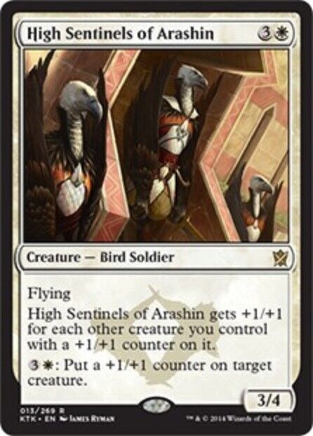 MTG MTG 1x High Sentinels of Arashin Khans of Tarkir Magic The Gathering